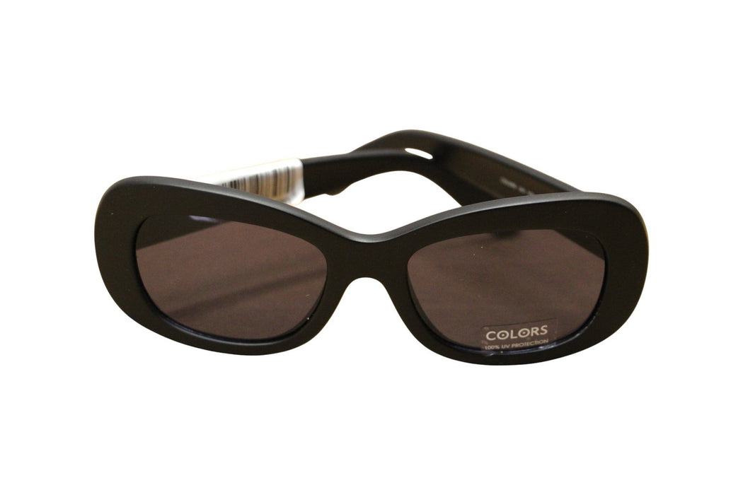 Ochelari de soare Benetton, ramă neagră, lentile maro