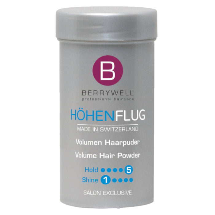 Pudră de coafat Berrywell Hohen Flug, pentru volum, fixare 5, strălucire 1, 10 g, tester