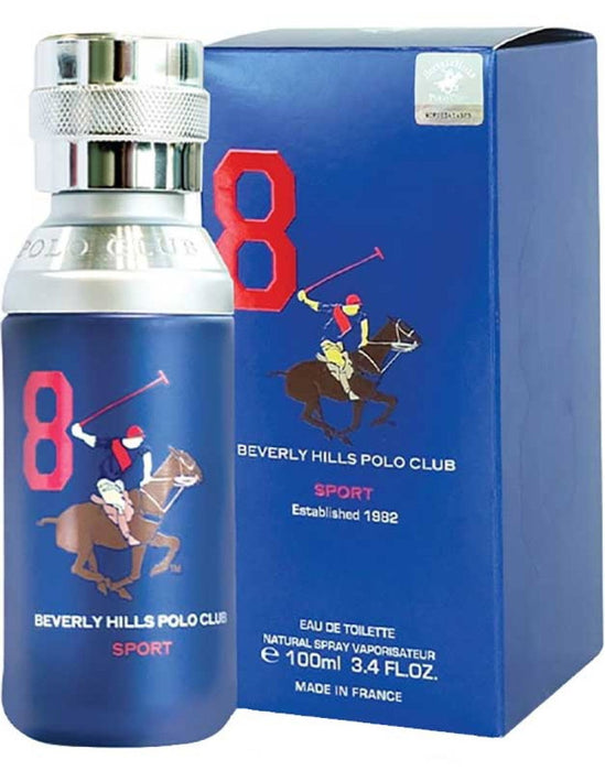 Apă de toaletă Beverly Hills Polo Club 1982 - Sport 8, pentru bărbați, 100 ml, tester