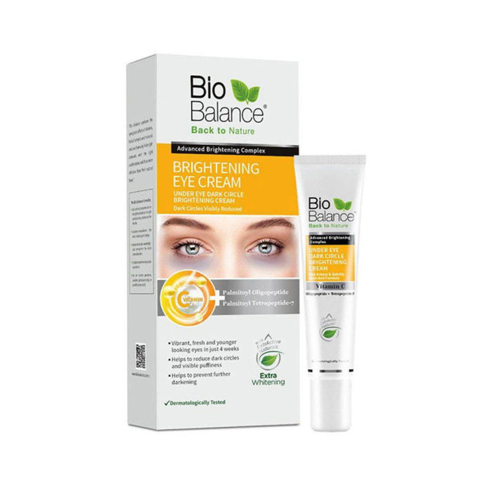 Cremă pentru ochi Bio Balance Brightening, iluminatoare, de zi și de noapte, 15 ml