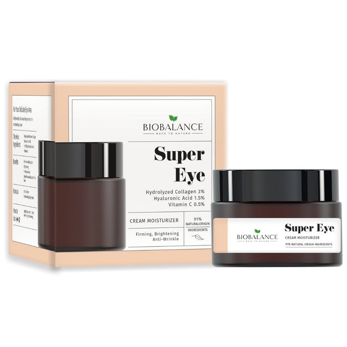 Cremă pentru ochi Bio Balance Super Eye, hidratantă, fermizantă și iluminatoare, zi și noapte, 20 ml