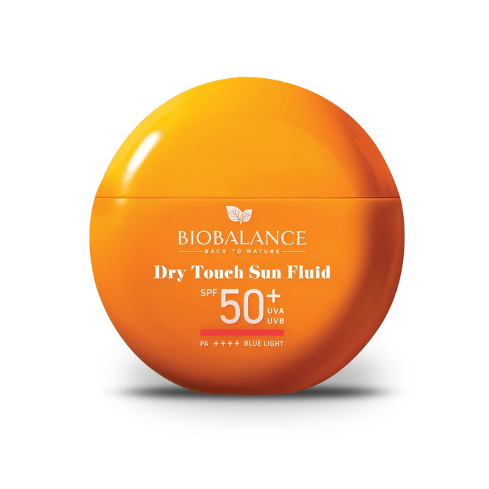 Fluid de protecție solară Bio Balance Dry Touch, matifiant și protector, pentru față, SPF 50+, 40 ml