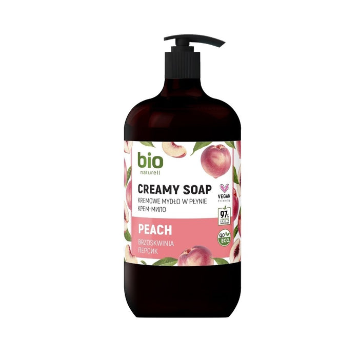 Săpun lichid Bio Naturell Creamy Soap Peach, hidratant, pentru mâini, 946 ml