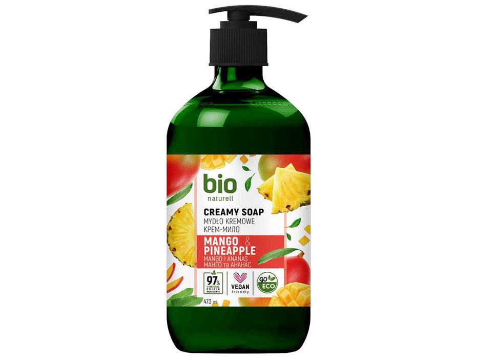 Săpun lichid Bio Naturell Mango & Pineapple, pentru mâini, 437 ml