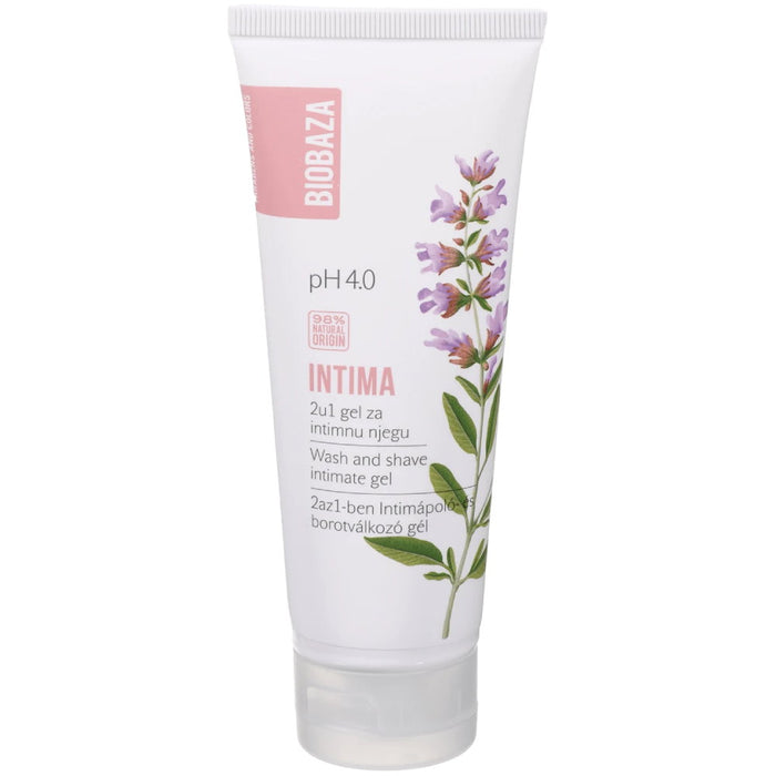 Gel de spălare intimă Biobaza Intima, 2 în 1 pentru spălare și ras, pH 4.0, 100 ml