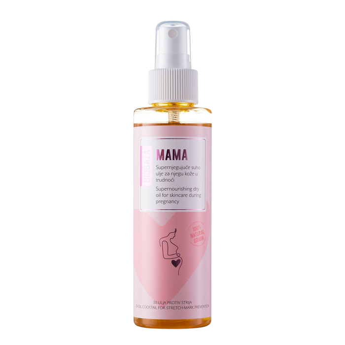 Ulei Biobaza Mama, antivergeturi, pentru abdomen și coapse, 150 ml
