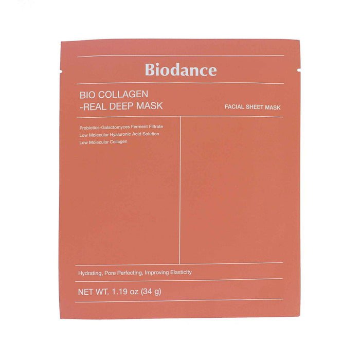 Mască facială Biodance Bio-Collagen Real Deep Mask, hidratantă, cu efect de fermitate, 34 g