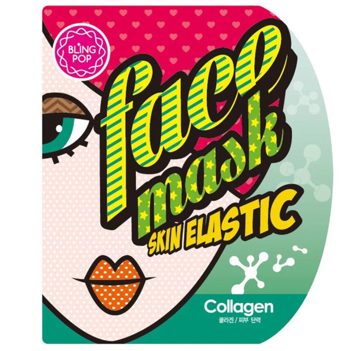 Mască facială Blingpop Blingpop, cu colagen, pentru elasticitate, 25 g