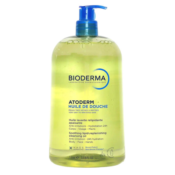 Ulei de duș Bioderma Atoderm, anti-iritare, pentru față și corp, pentru piele foarte uscată și sensibilă, 1000 ml
