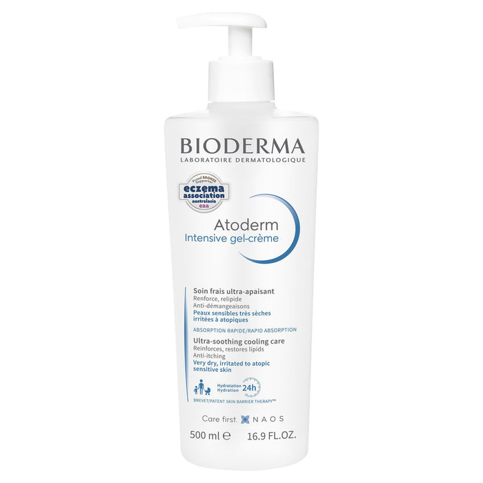 Cremă-gel Bioderma Atoderm Intensive, ultra-liniștitoare, pentru față și corp, 500 ml