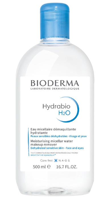 Apă micelară Bioderma Hydrabio H2O, pentru piele sensibilă și uscată, hidratantă, 500 ml