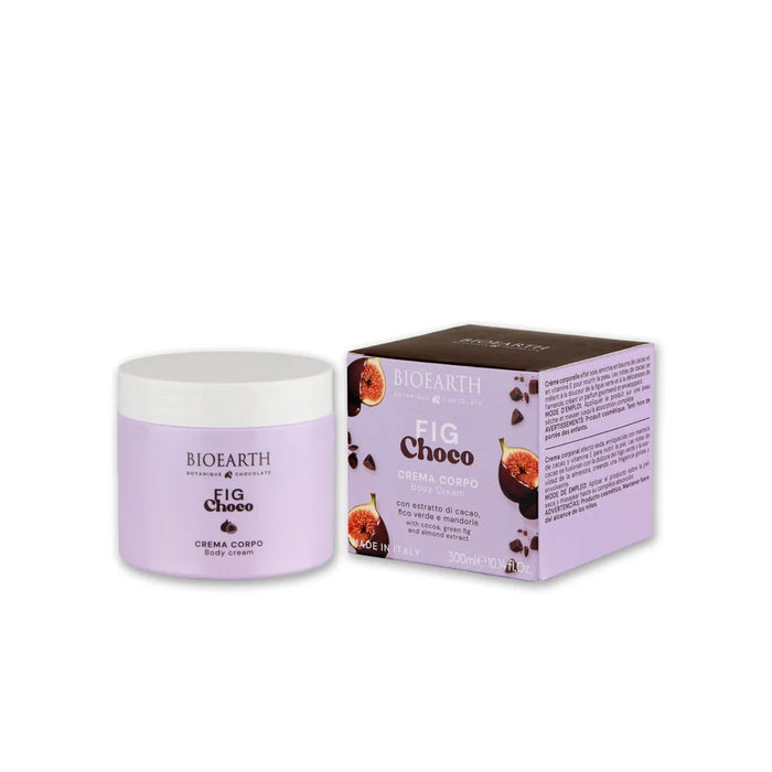 Cremă de corp Bioearth Fig Choco, hidratantă și emolientă, pentru utilizare zilnică, 300 ml