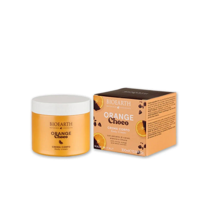 Cremă de corp Bioearth Orange Choco, hidratantă și emolientă, pentru utilizare zilnică, 300 ml