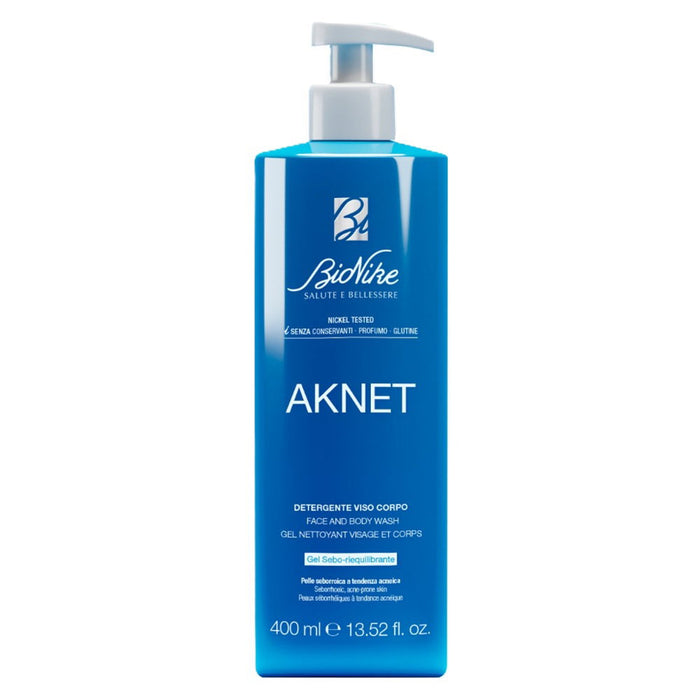 Gel de duș BioNike Aknet, echilibrant, pentru față și corp, 400 ml