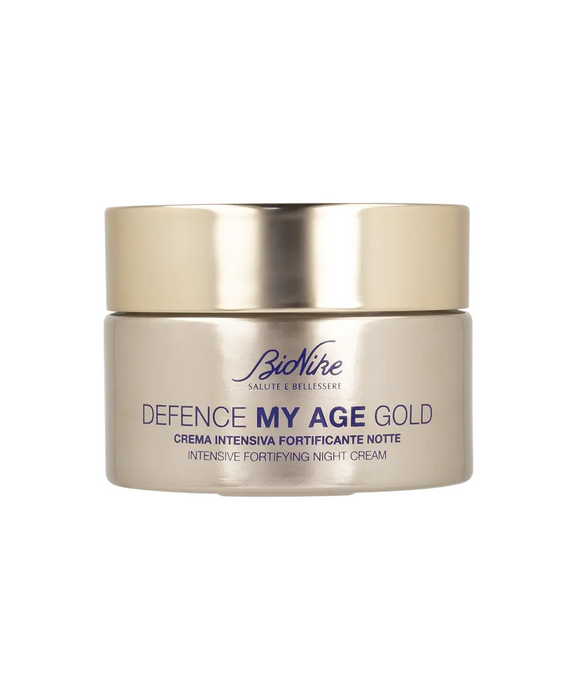 Cremă de noapte BioNike Defence My Age Gold, fortifiantă, pentru față, 50 ml
