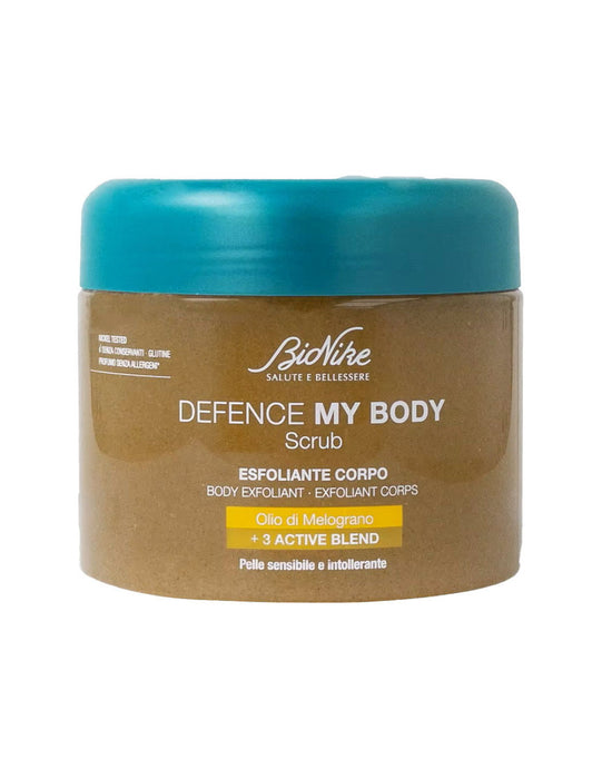 Exfoliant pentru corp BioNike Defence My Body, pentru piele sensibilă și intolerantă, 350 ml