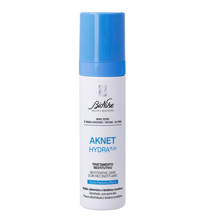 Cremă-gel de față BioNike Aknet Hydra Plus, reparatoare, pentru ten cu tendință acneică, 40 ml