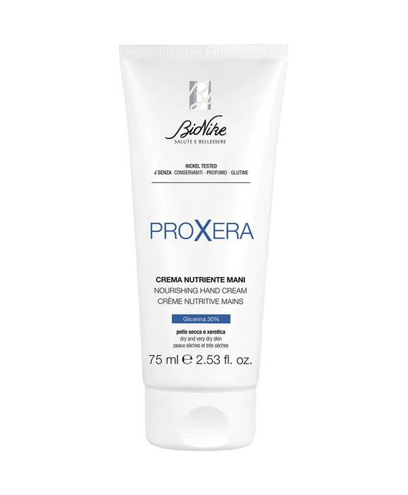 Cremă de mâini BioNike Proxera, hrănitoare și emolientă, pentru zi și noapte, 75 ml