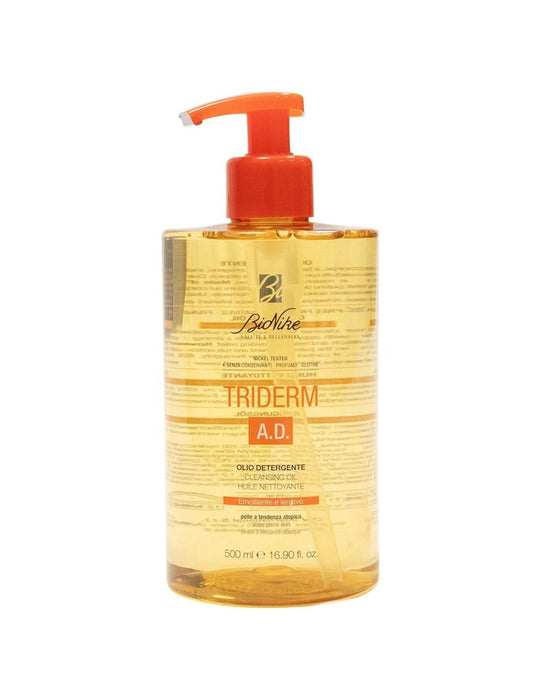 Ulei de curățare BioNike Triderm A.D., hidratant și calmant, pentru utilizare zilnică, 500 ml