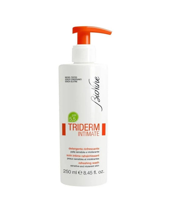 Gel intim BioNike Triderm Intimate pH 5.5 Refreshing, cu efect răcoritor, 250 ml