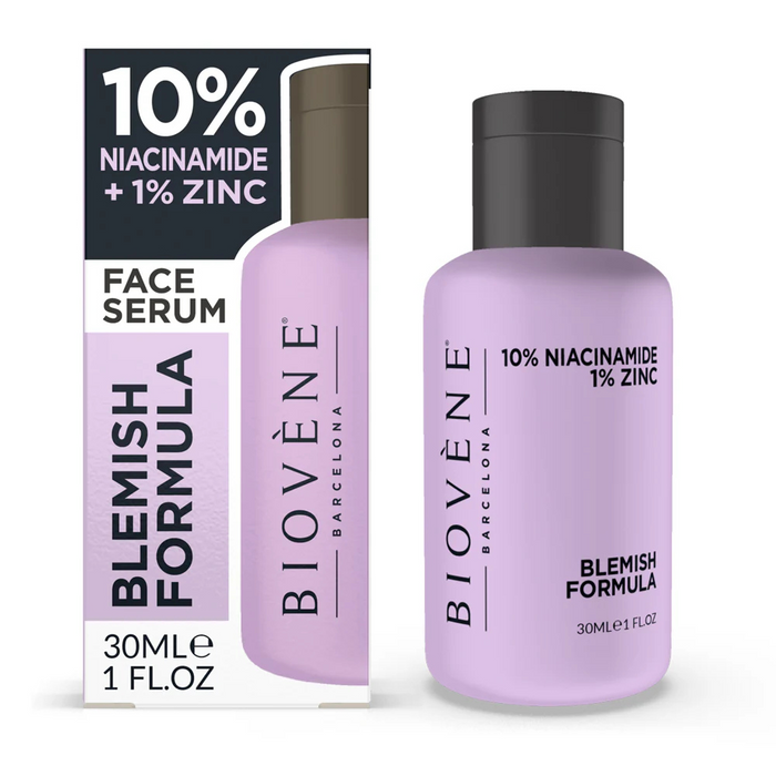 Ser de față Biovene Blemish Formula, 10% niacinamidă, 1% zinc, pentru aspectul porilor, 30 ml