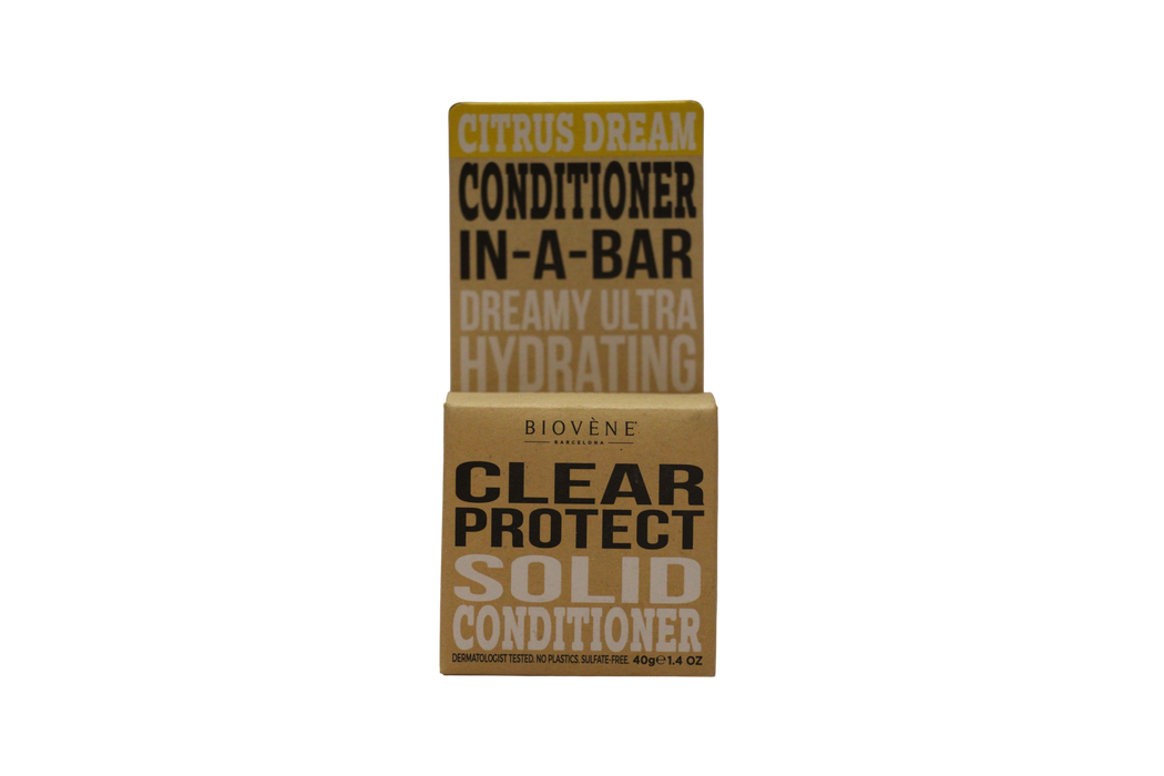 Balsam solid pentru păr Biovene Conditioner In A Bar, Citrus Dream, hidratant, 40 g, tester