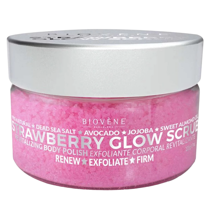 Exfoliant pentru corp Biovene Glow, cu căpșuni, 200 g