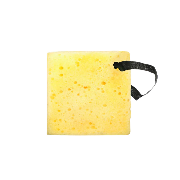 Burete de corp Biovene Glow Wash, cu vitamina C și lămâie, exfoliant, hidratant, galben, tester