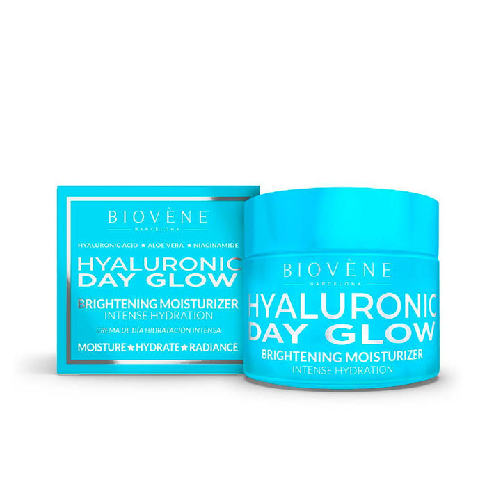 Cremă de față Biovene Hyaluronic Day Glow, hidratantă, iluminatoare, de zi, 50 ml
