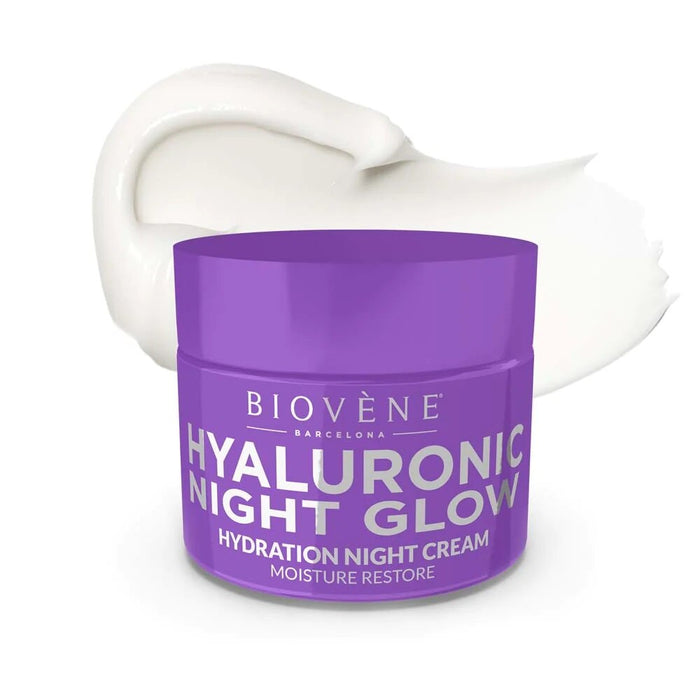 Cremă de față Biovene Hyaluronic Night Glow, hidratantă, de noapte, 50 ml, tester
