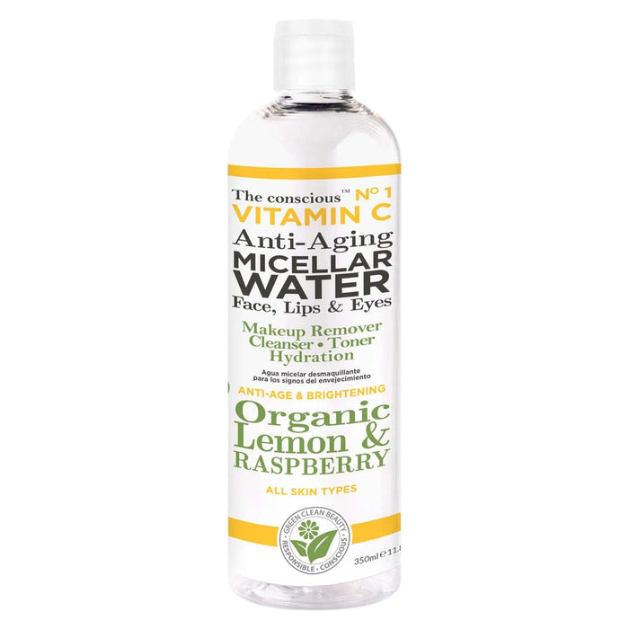 Apă micelară Biovene The Conscious No.1, cu vitamina C, antiîmbătrânire, pentru toate tipurile de piele, 350 ml
