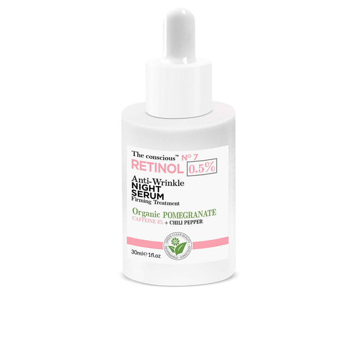 Ser de față Biovene The Conscious No.7, cu retinol 0,5%, antirid, de noapte, 30 ml, tester