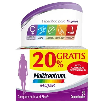 Multicentrum For Women, Vitamine, 30 comprimate + 20% gratuit