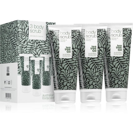 Set Cadou Exfoliant pentru Corp Australian Bodycare - 3 Tuburi cu Ulei de Arbore de Ceai, 185g