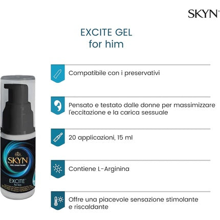 Gel excitant Skyn Feel Everything pentru bărbați, 15ml