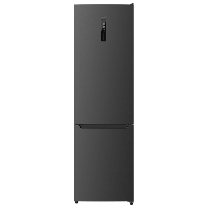 Frigider combină Cecotec Bolero CoolMarket Combi 322 Dark D, 322 l, Total No Frost, clasa D, inox închis