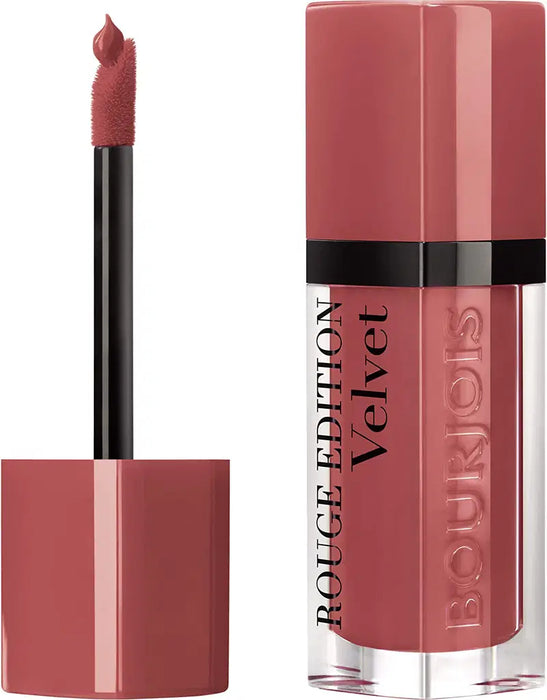 Ruj lichid Bourjois Rouge Edition Velvet, mat, nuanța 04 Peach Club, 7,7 ml