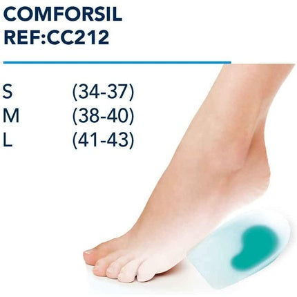 Susținător călcâi Prim Comforsil, gel, alb