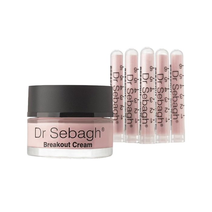 Set Dr Sebagh Breakout, pudră antiacnee 5 buc + cremă de zi calmantă 50 ml