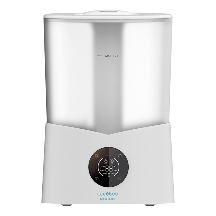 Umidificator Cecotec BreezeCare 2600 Light Smart, 3,2 l, 260 ml/h, 25 W, alb