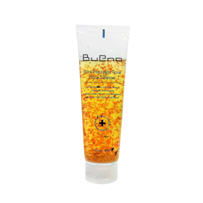 Gel de curățare facială Bueno Pure Moonlight Rose, cu efect de curățare și exfoliere, 80 ml
