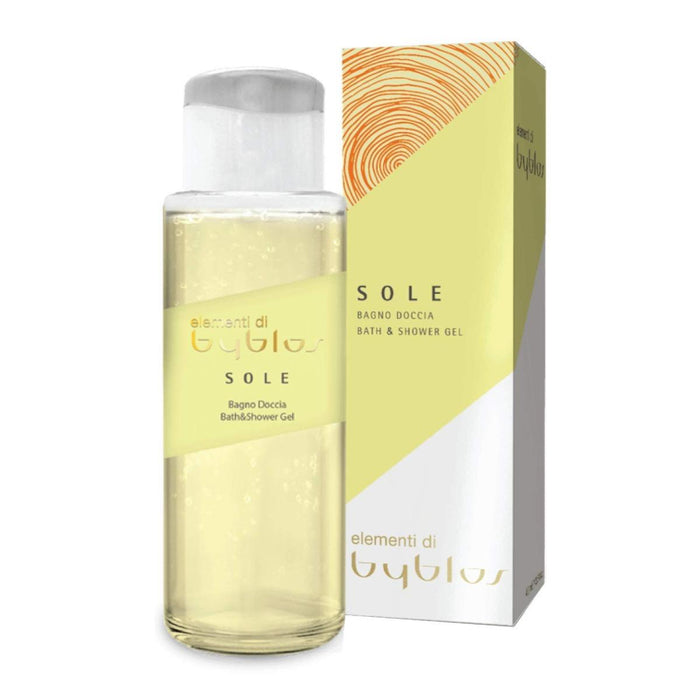 Gel de duș Byblos Sole, pentru toate tipurile de piele, 400 ml
