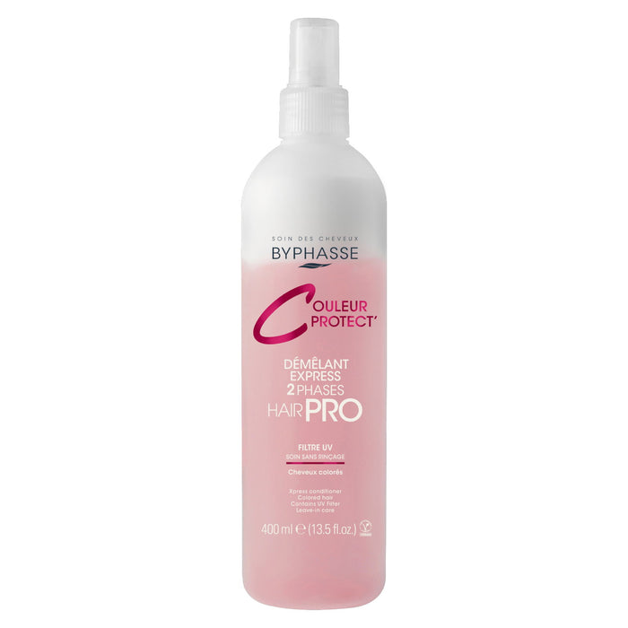 Balsam de păr Byphasse Couleur Protect, bifazic, cu protecție UV, pentru păr vopsit, 400 ml, tester