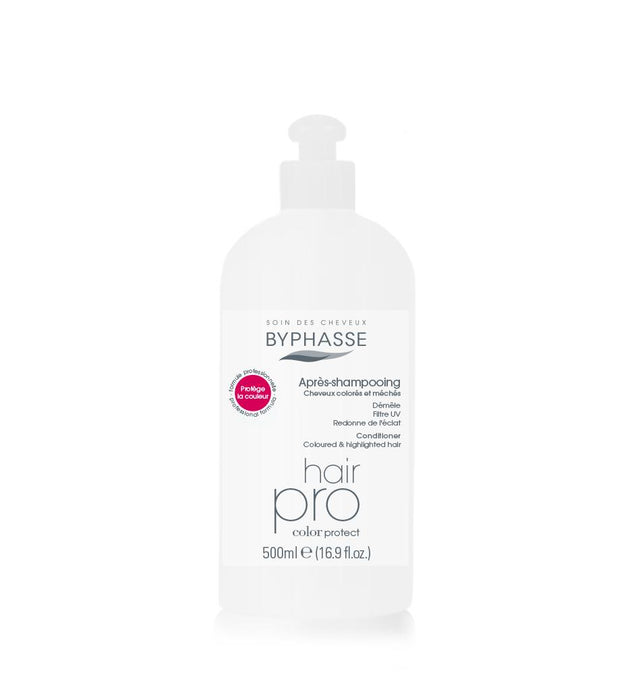 Balsam de păr Byphasse Pro Color, protecția culorii, pentru păr vopsit, 500 ml, tester
