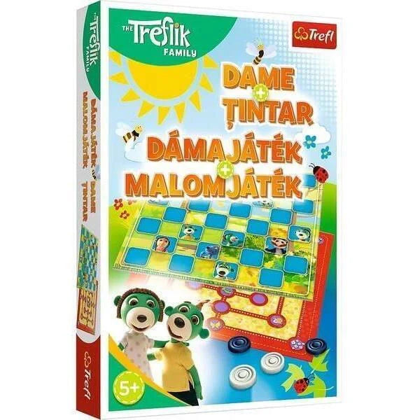 Joc de societate Trefl Treflik Family, Dame și țintar, 5+ ani
