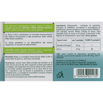 Pastile Gumoase Tantum Verde, Eucalipt și Miere, 15 buc