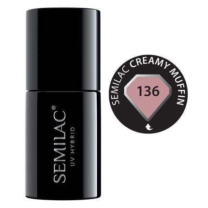 Semilac Creamy Muffin, 136, Bej, 7ml