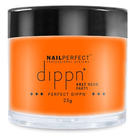 Dip Powder Nail Perfect #017 Neon Party - Portocaliu Vibrant, 25g