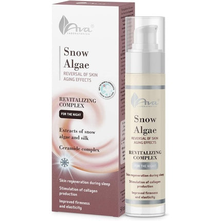 Cream Revitalizing Anti-Age Snow Algae, Ava Laboratorium, 50ml, alb, textură fină