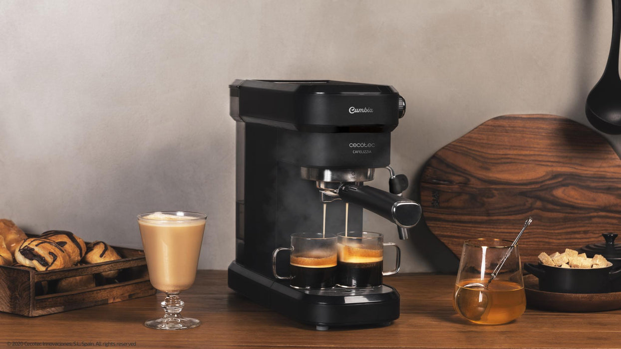 Espressor Cecotec Cafelizzia 790 Black, 1350 W, 20 bar, rezervor 1,2 l, negru
